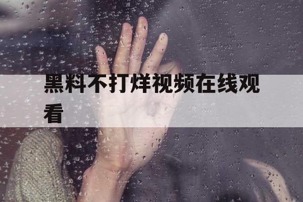 黑料不打烊视频在线观看