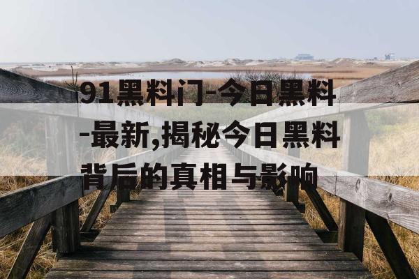 91黑料门-今日黑料-最新,揭秘今日黑料背后的真相与影响