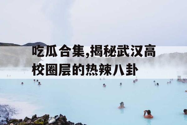 吃瓜合集,揭秘武汉高校圈层的热辣八卦