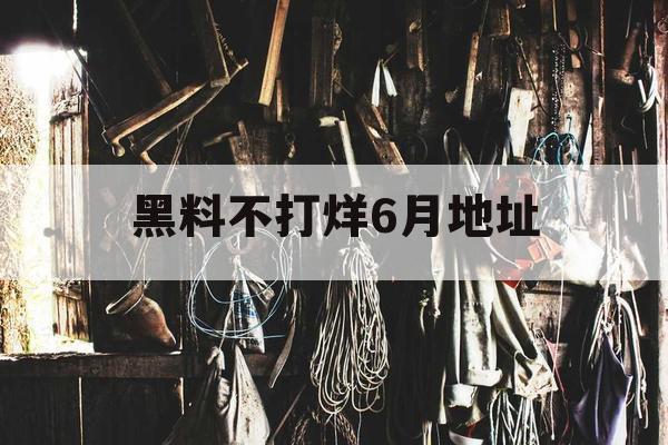 黑料不打烊6月地址