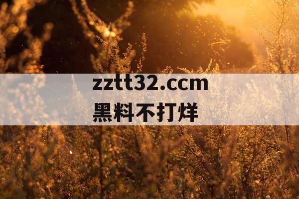 zztt32.ccm黑料不打烊