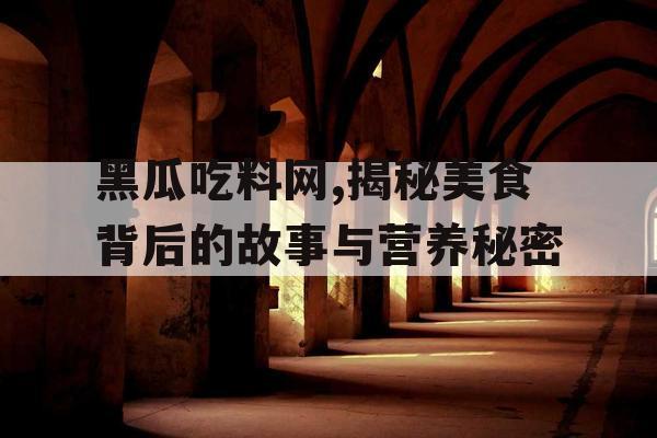 黑瓜吃料网,揭秘美食背后的故事与营养秘密