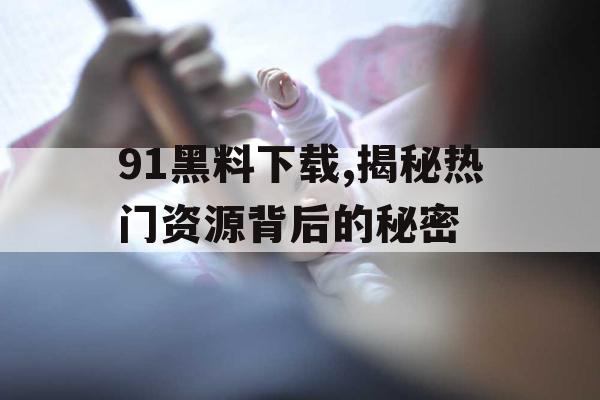 91黑料下载,揭秘热门资源背后的秘密