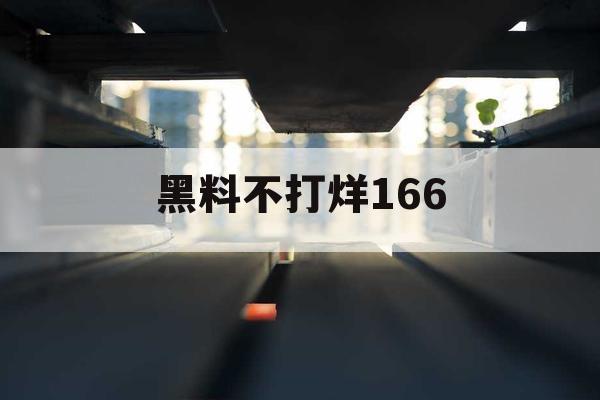 黑料不打烊166